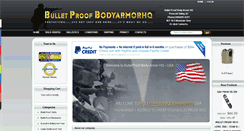 Desktop Screenshot of bulletproofbodyarmorhq.com